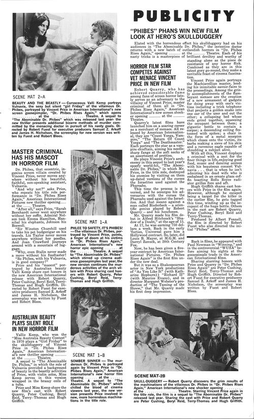 dr phibes rises again pressbook