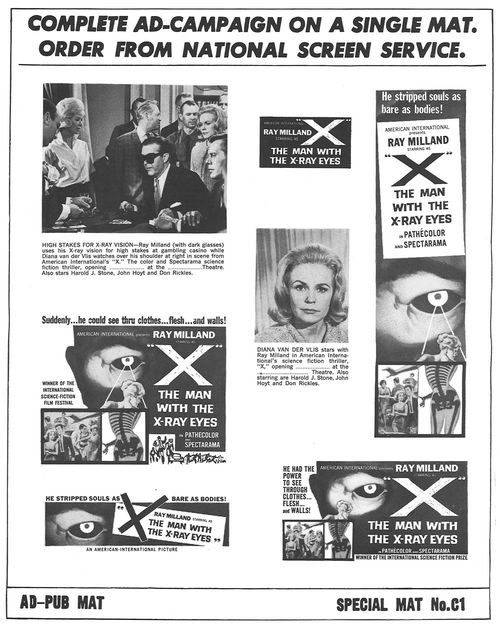 man with the x-ray eyes pressbook