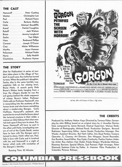 double bill gorgon pressbook