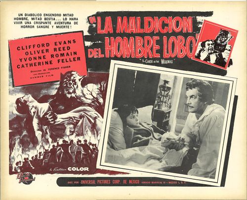 la maldicion del hombre lobo mexican lobby card