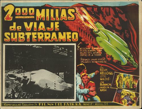 2000 Millas De Viaje Subterraneo mexican lobby card