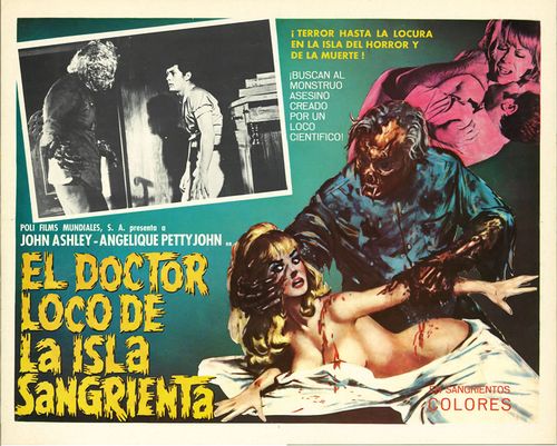 El Doctor Loco De La Isla Sangrienta Mexican lobby card