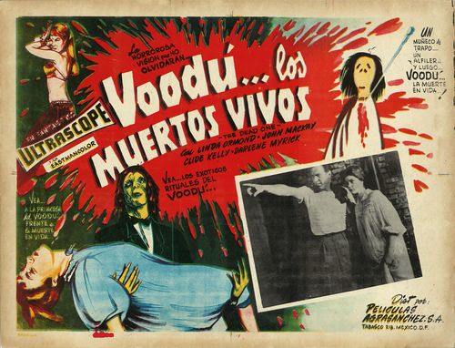 Voodu Los Muertos Vivos Mexican Lobby Card