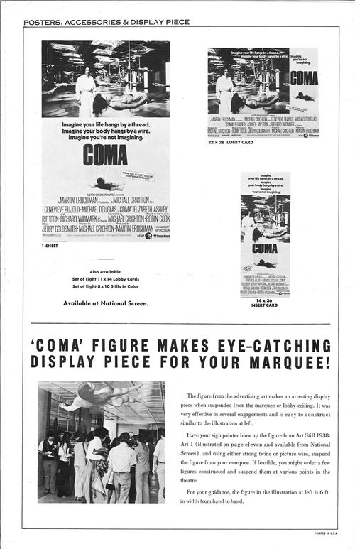 coma movie pressbook