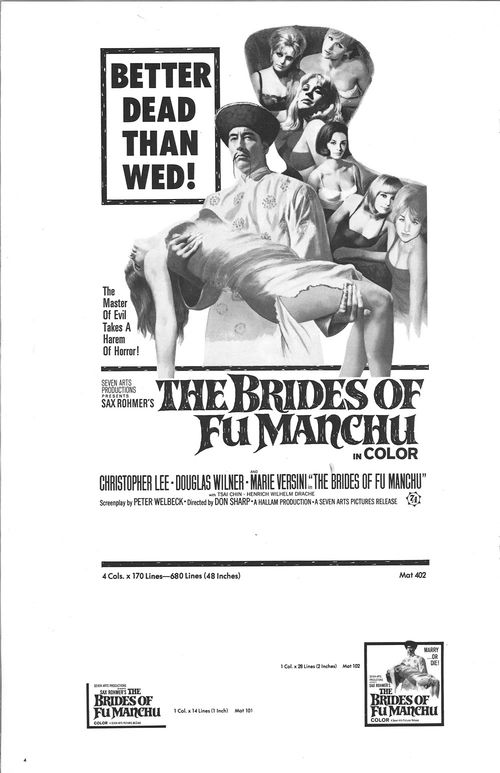 brides of fu manchu pressbook