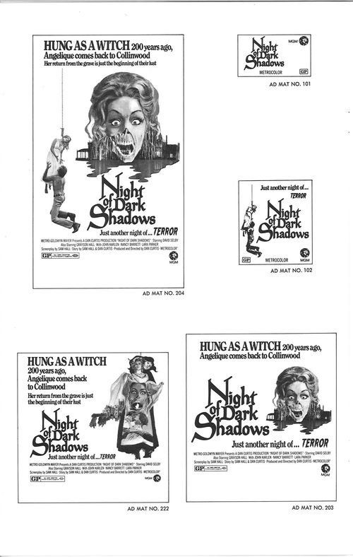 night of dark shadows pressbook