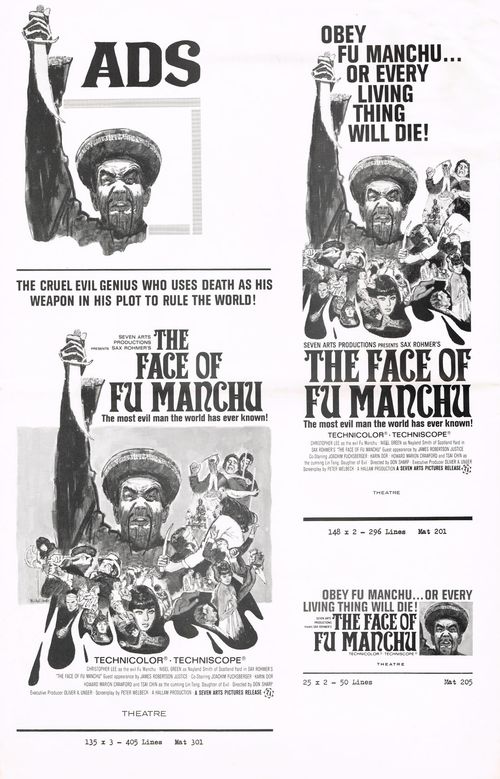 face of fu manchu pressbook