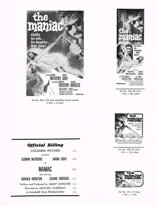 the maniac pressbook