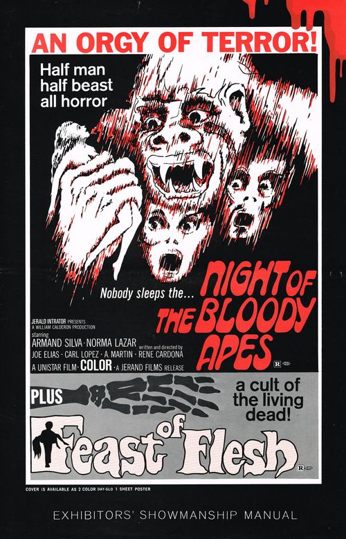 night of bloody apes and feast of flesh pressbook