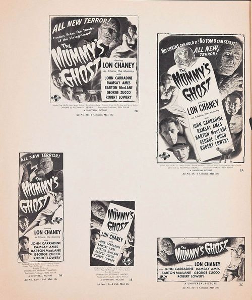 the mummy's ghost pressbook