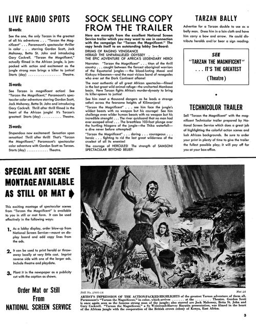 tarzan the magnificent pressbook