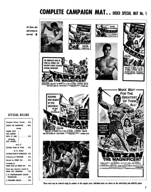 tarzan the magnificent pressbook