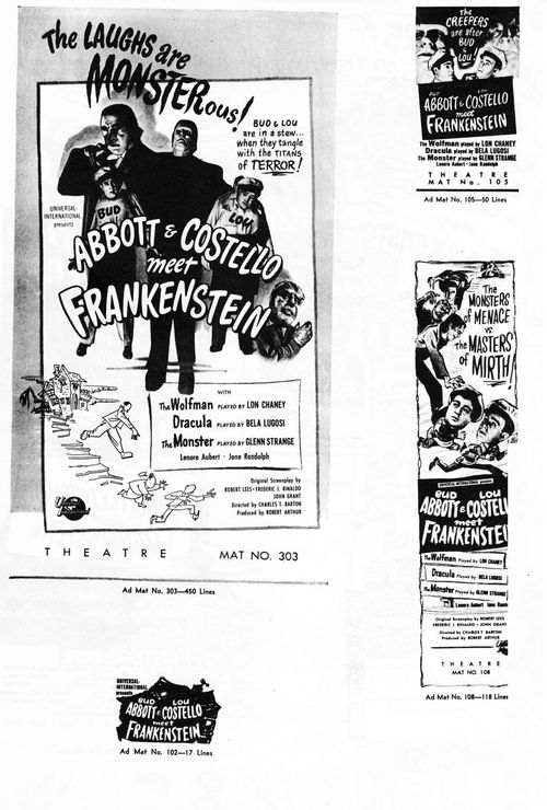 abbott and costello meet frankenstein pressbook