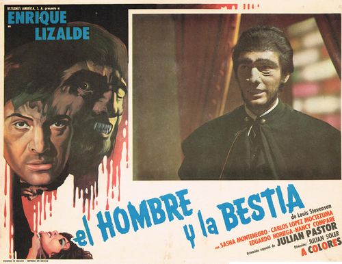 El Hombre Y El Bestia Mexican Lobby Card