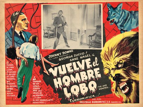 Vuelve El Hombre Lobo Mexican Lobby Card