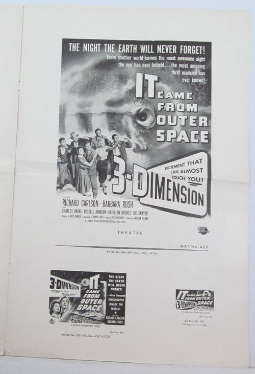 it came from outer space pressbook