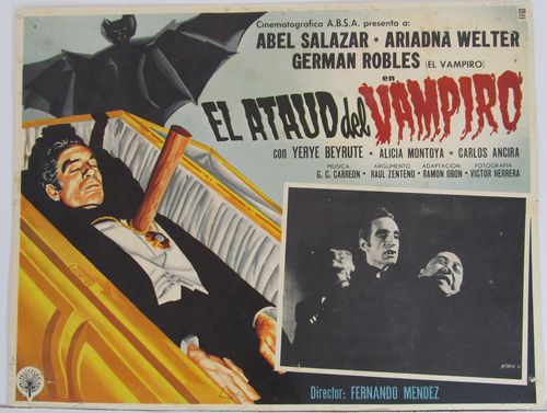 El Ataud Del Vampiro Mexican Lobby Card