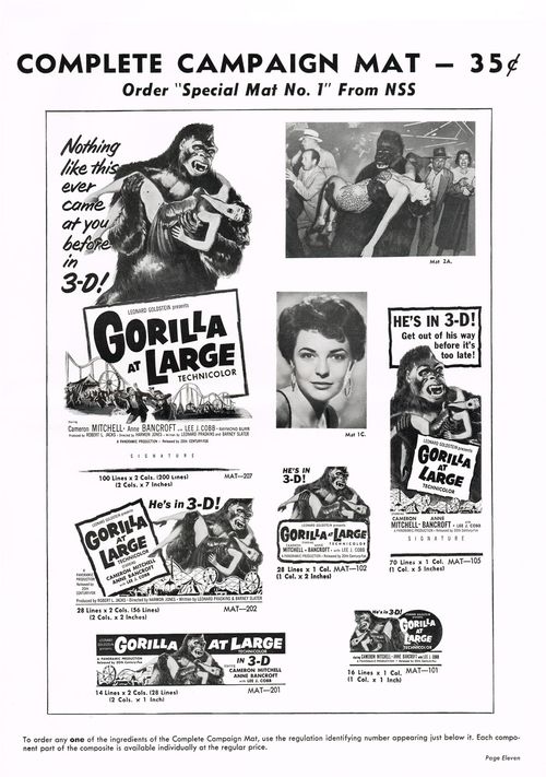 Gorilla at Large pressbook