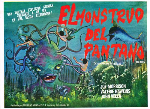 el monstruo del pantano mexican lobby card