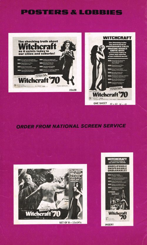 Witchcraft '70 Pressbook