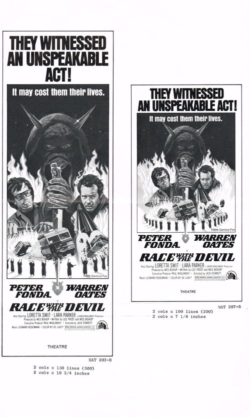 movie pressbook race with the devil