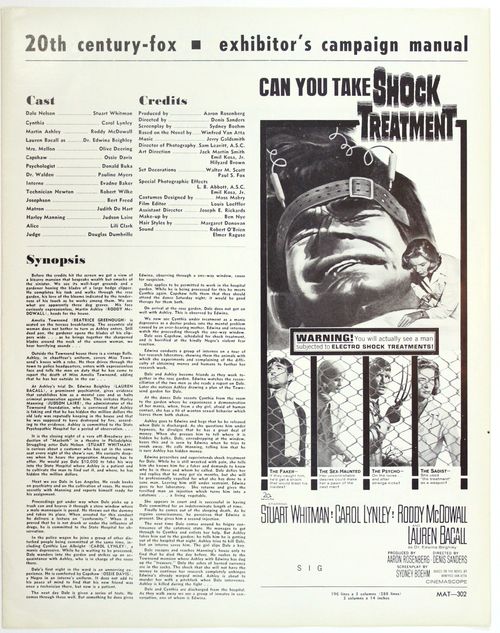 Shock treatment pressbook 1