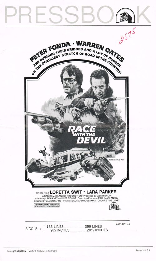 movie pressbook race with the devil