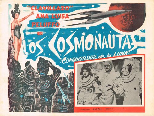 Mexican Lobby Card Conquistador De La Luna