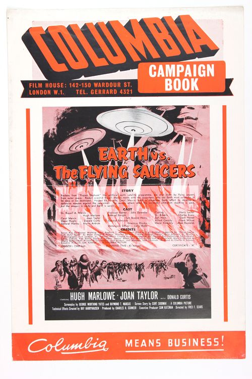 Earth vs flying saucers pressbook 1