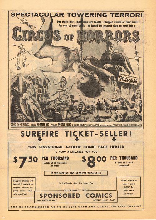 circus of horrors movie herald