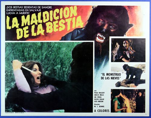 Maldicion bestia mexican lobby card