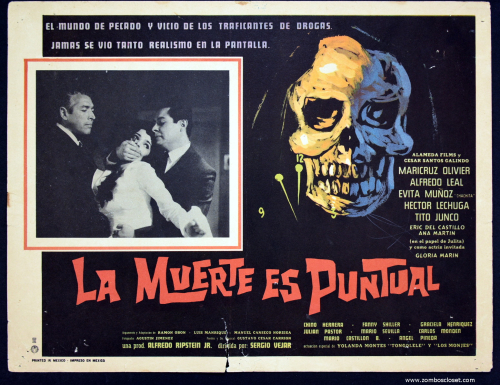 la muerte es puntual mexican lobby card