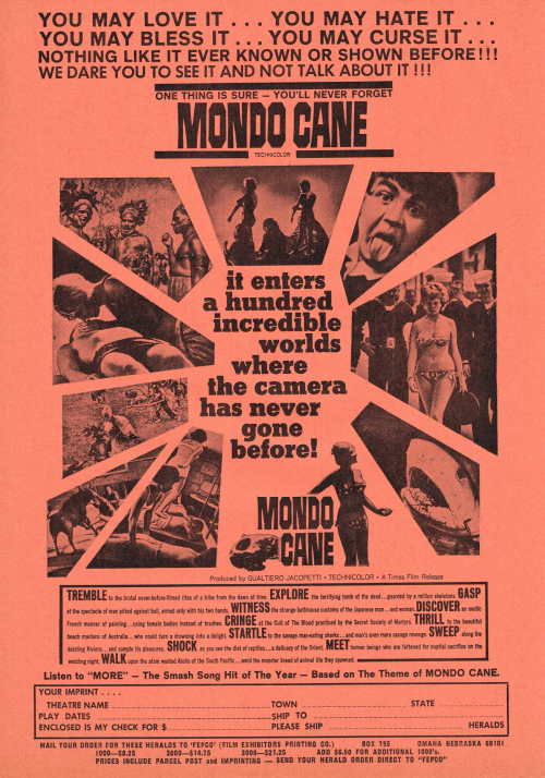 Mondo Cane Movie Herald