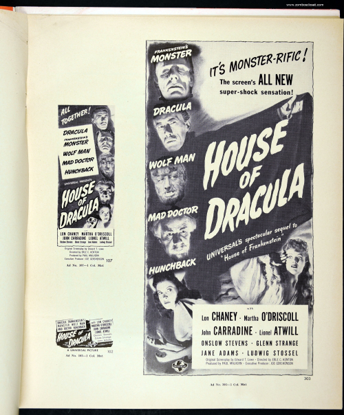 House of Dracula Pressbook 001