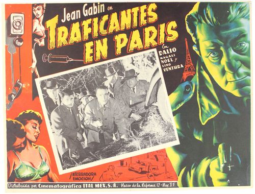 traficantes en paris mexican lobby card