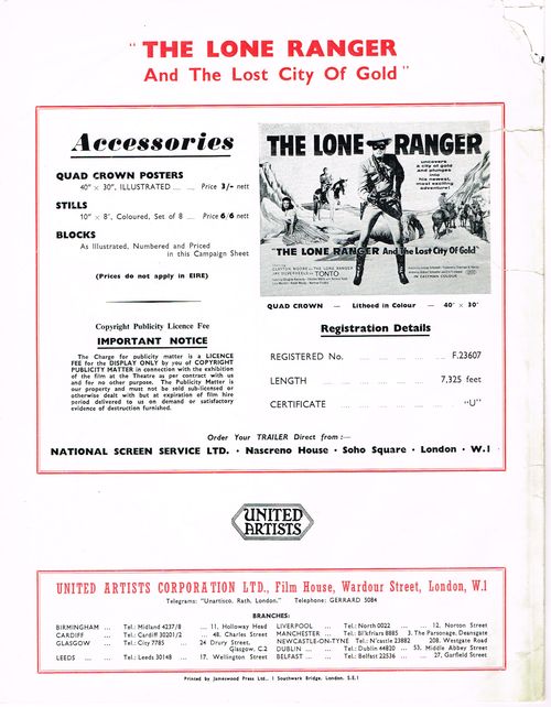 Lone Ranger Pressbook 01