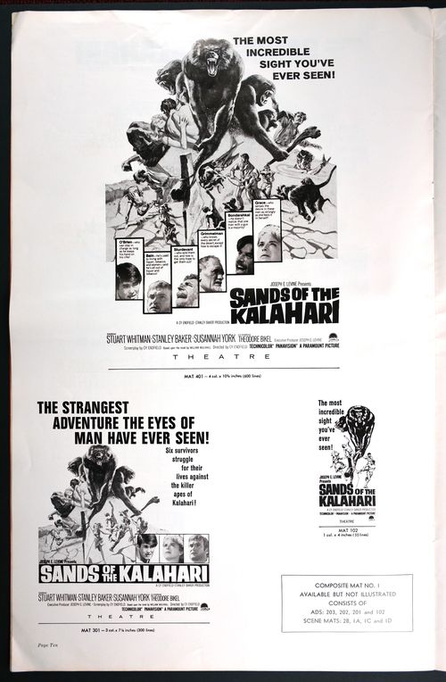 Sands of the Kalahari Pressbook 01