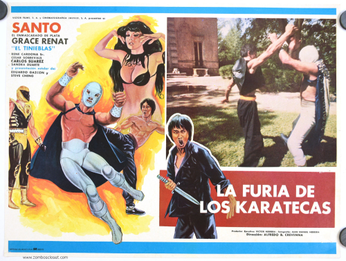 Furia de los karatecas lobby card