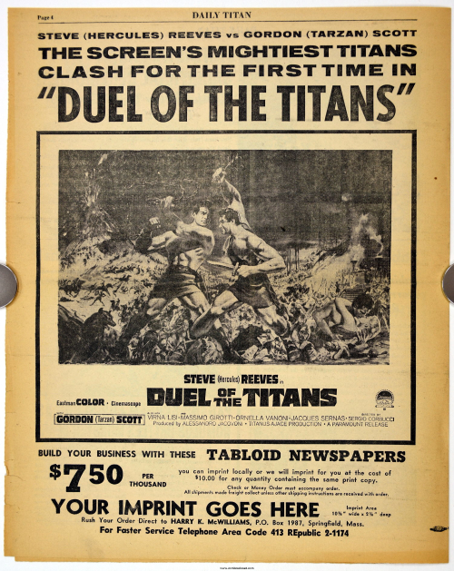 Dual of the Titans movie herald