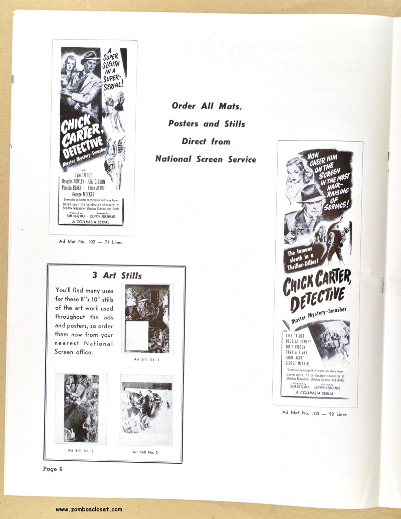 Chick Carter  Detective Pressbook 01