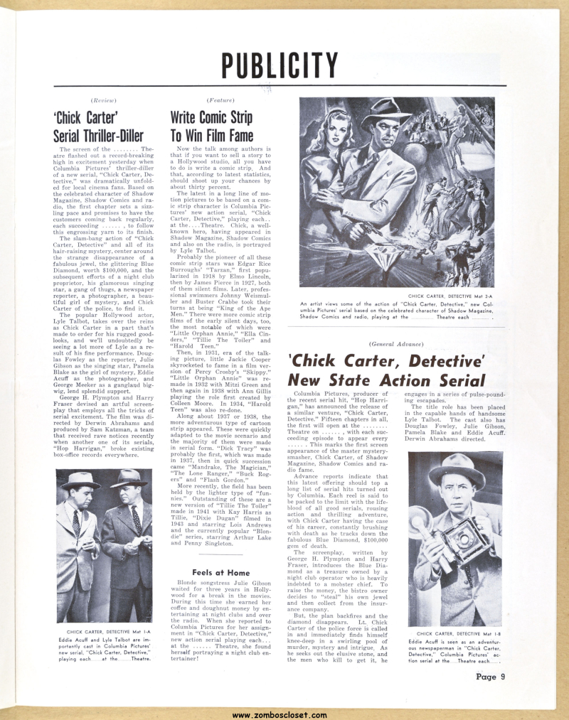 Chick Carter  Detective Pressbook 07