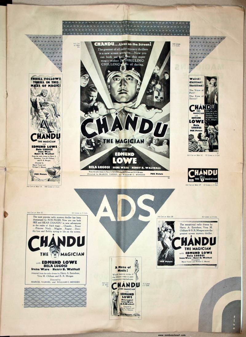 Chandu the Magician Pressbook 01