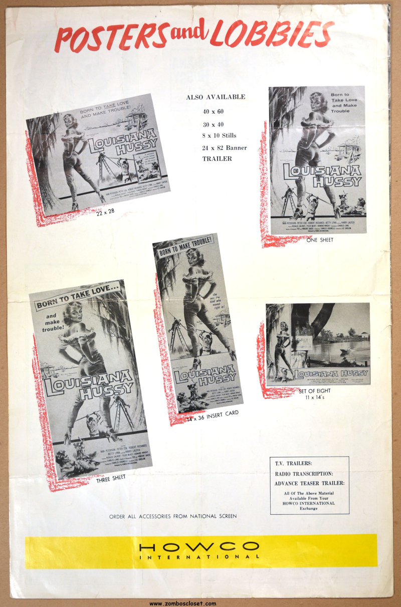 Louisiana Hussy Pressbook 1