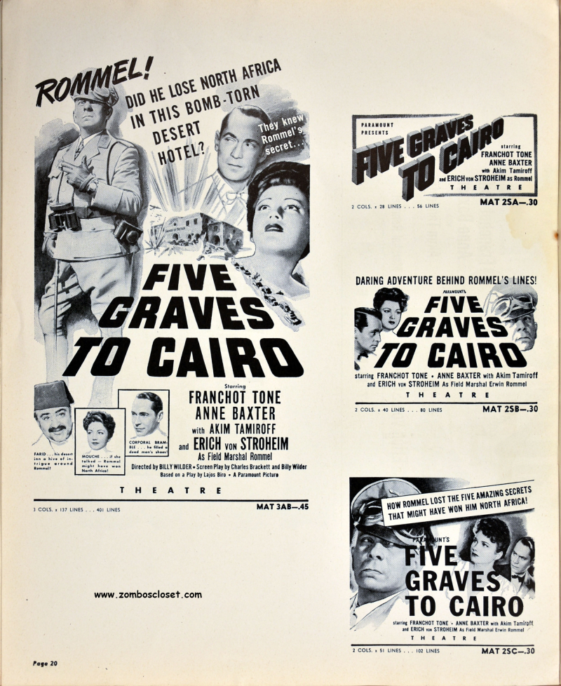 Five Graves to Cairo Pressbook 17