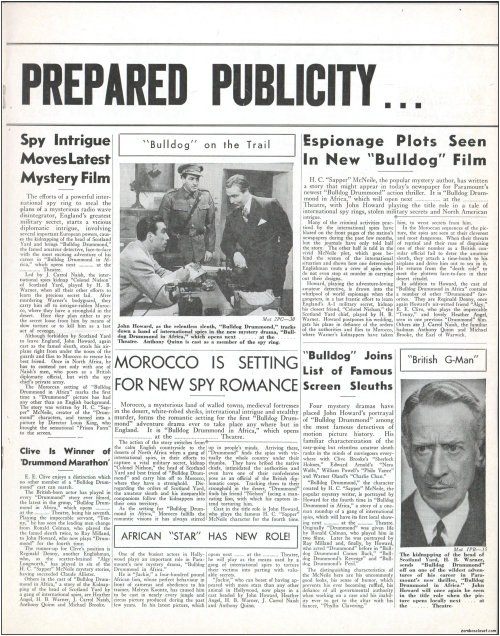 Bulldog Drummond in Africa Pressbook009