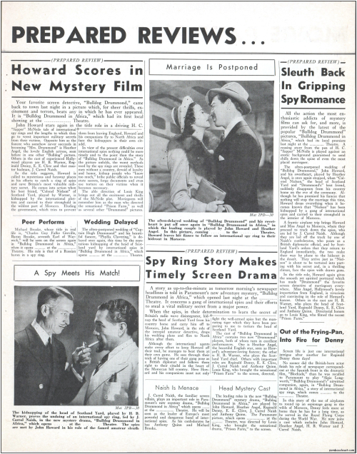 Bulldog Drummond in Africa Pressbook009