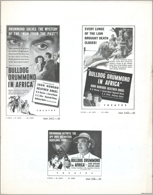 Bulldog Drummond in Africa Pressbook001