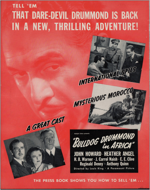 Bulldog Drummond in Africa Pressbook001