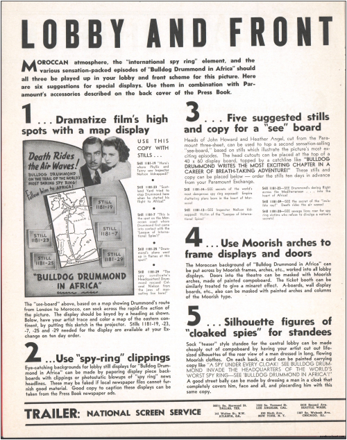 Bulldog Drummond in Africa Pressbook001