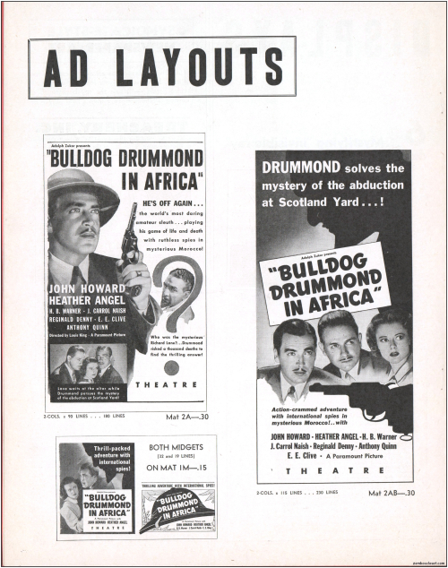 Bulldog Drummond in Africa Pressbook001